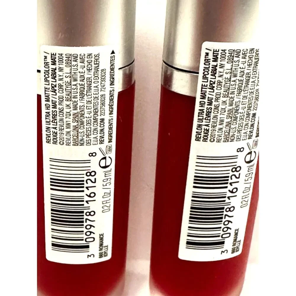 Revlon Ultra hd Matte Lipcolor #660 Romance Lipstick Bundle Of 2 New Sealed